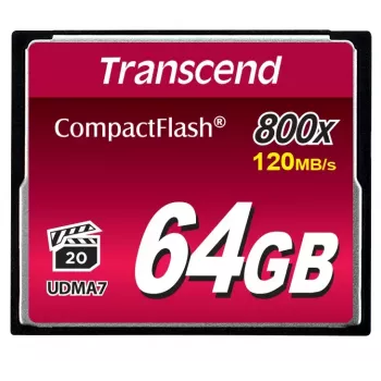 „Transcend“ 64 GB „CompactFlash 800x“ atminties kortelė, TS64GCF800