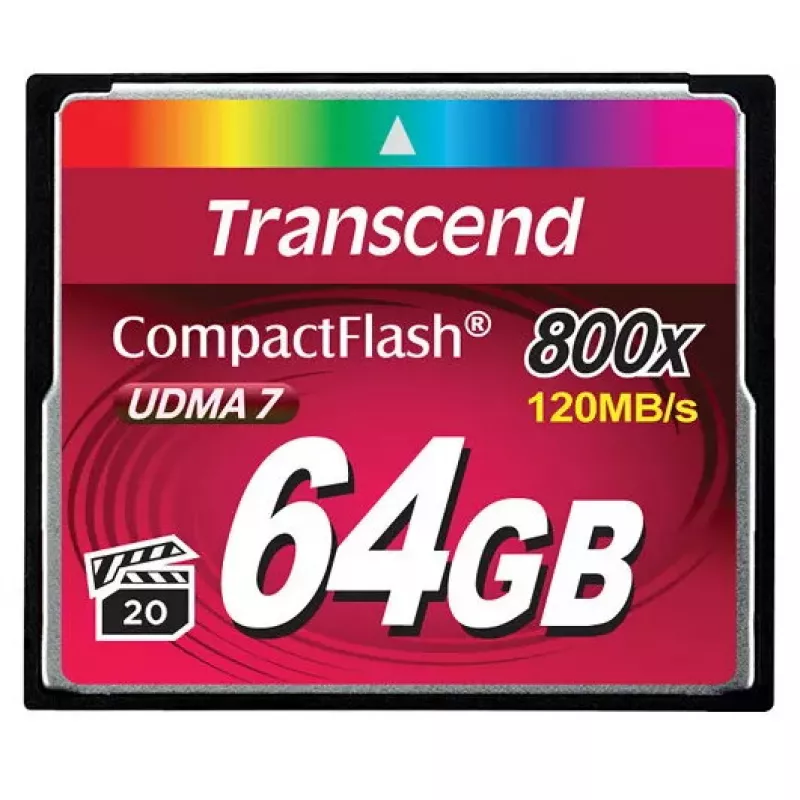 „Transcend“ 64 GB „CompactFlash 800x“ atminties kortelė, TS64GCF800
