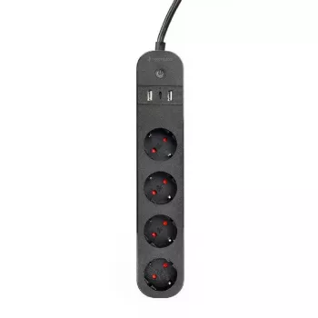 Maitinimo lizdų blokas Gembird TSL-PS-S4U-01 Smart 4 kintamosios srovės lizdai