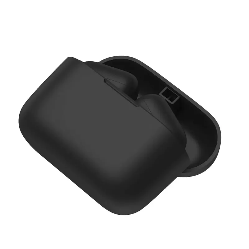Belaidės į ausis įdedamos ausinės SAVIO TWS-09 — Bluetooth 5.1, binauralinės, 20–20000 Hz, 8 h pokalbių laikas, išorinė baterija, USB-C įkrovimas, juoda