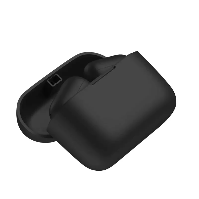 Belaidės į ausis įdedamos ausinės SAVIO TWS-09 — Bluetooth 5.1, binauralinės, 20–20000 Hz, 8 h pokalbių laikas, išorinė baterija, USB-C įkrovimas, juoda