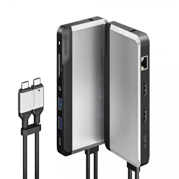 Prijungimo stotelė ALOGIC 10-in-1 Dual USB-C Super Dock