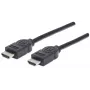 HDMI laidas, kištukas-kištukas, Manhattan HDMM6, 4K@30Hz, 1,8 m, juodas