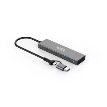 Microconnect UC0066-5G-USB-C-4IN1 sąsajos šakotuvas USB-C 4 prievadai