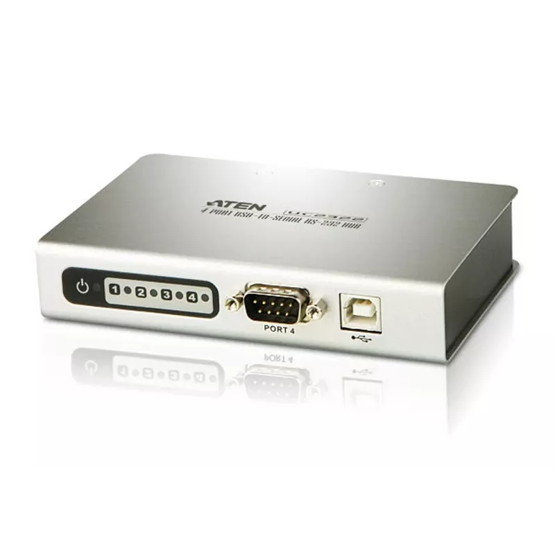 ATEN 4 prievadų USB–nuoseklioji RS-232 koncentratorius