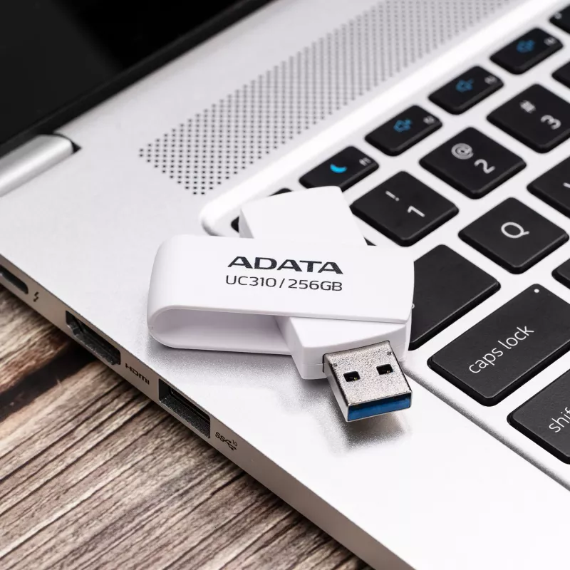 ADATA UC310 USB atmintinė 256 GB USB Type-A 3.2 Gen 1 (3.1 Gen 1) Balta