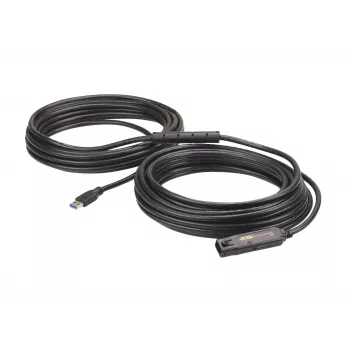 ATEN 15 m USB3.2 Gen1 ilgintuvo laidas, 15 m, USB A, USB A, USB 3.2 Gen 1 (3.1 Gen 1), 5 Gbit/s, juoda