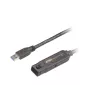 ATEN 15 m USB3.2 Gen1 ilgintuvo laidas, 15 m, USB A, USB A, USB 3.2 Gen 1 (3.1 Gen 1), 5 Gbit/s, juoda