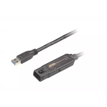 ATEN 15 m USB3.2 Gen1 ilgintuvo laidas, 15 m, USB A, USB A, USB 3.2 Gen 1 (3.1 Gen 1), 5 Gbit/s, juoda