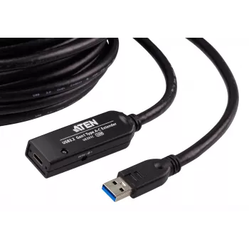 ATEN USB 3.2 Gen1 ilgintuvo kabelis 10 m USB A į USB C juodas