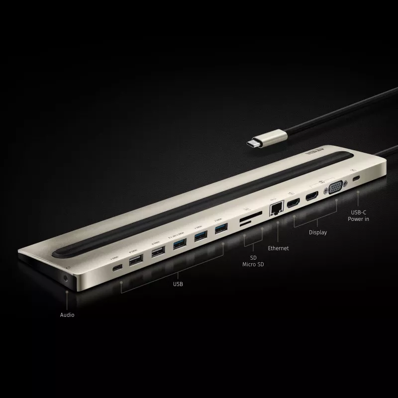 ATEN USB-C Multiport Dock su maitinimo perdavimu