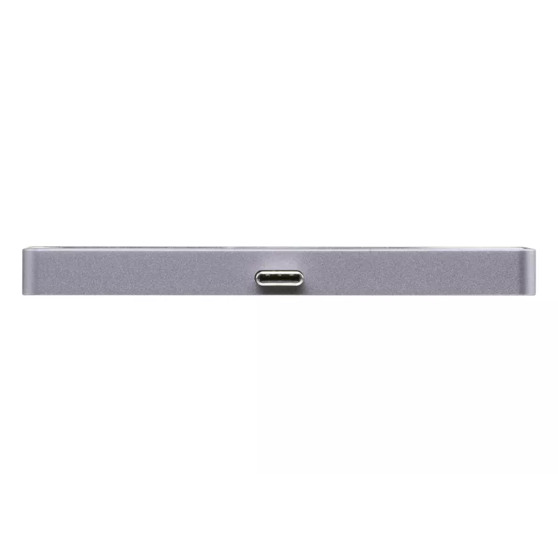 ATEN USB-C Travel Dock su maitinimo pralaidumu, Universalus, USB Type-C, Juoda, Sidabrinė