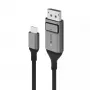 Kabelis ALOGIC 2m Ultra USB-C vyriškas į DP vyriškas 4K 60Hz LED baltas