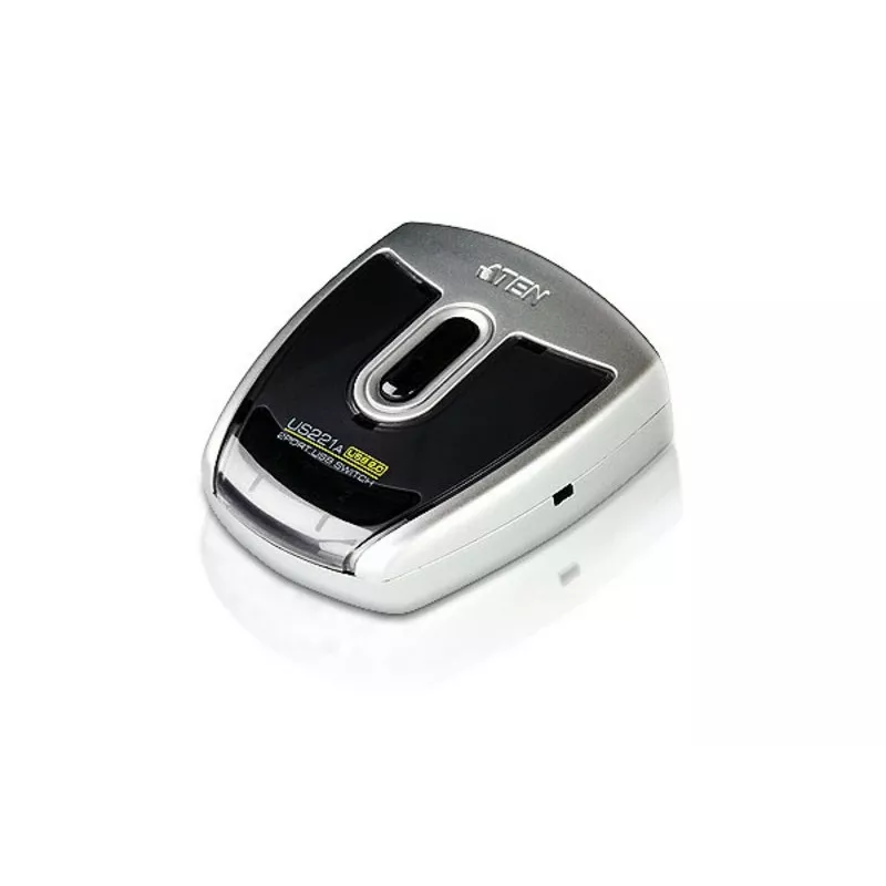 ATEN 2 prievadų USB 2.0 periferinis jungiklis, plastikinis, 0 - 40 °C, -20 - 60 °C, 0 - 80%, 71,8 mm, 65,8 mm