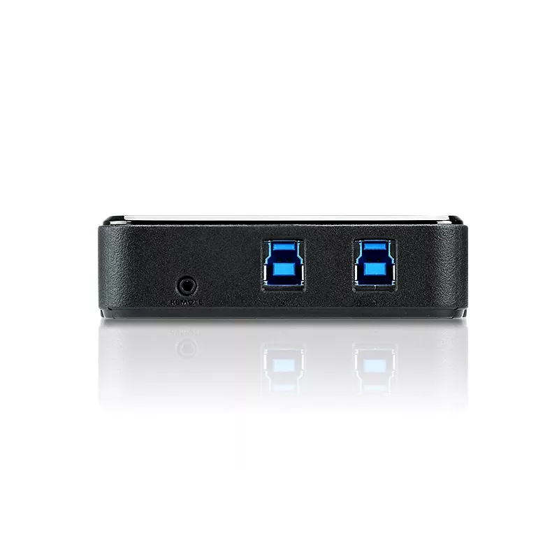ATEN 2 prievadų USB 3.0 periferinių įrenginių bendrinimo įrenginys, 5 Gbit/s, „Micro-USB Type-B“, juodas, plastikinis, 0 – 40 °C, -20 – 60 °C