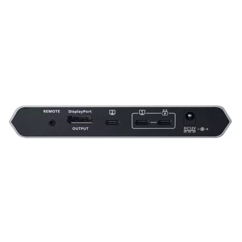 ATEN 2 prievadų 4K DisplayPort USB-C KVM dokas-perjungiklis su maitinimo perdavimu
