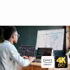 ATEN 2 prievadų 4K DisplayPort USB-C KVM dokas-perjungiklis su maitinimo perdavimu
