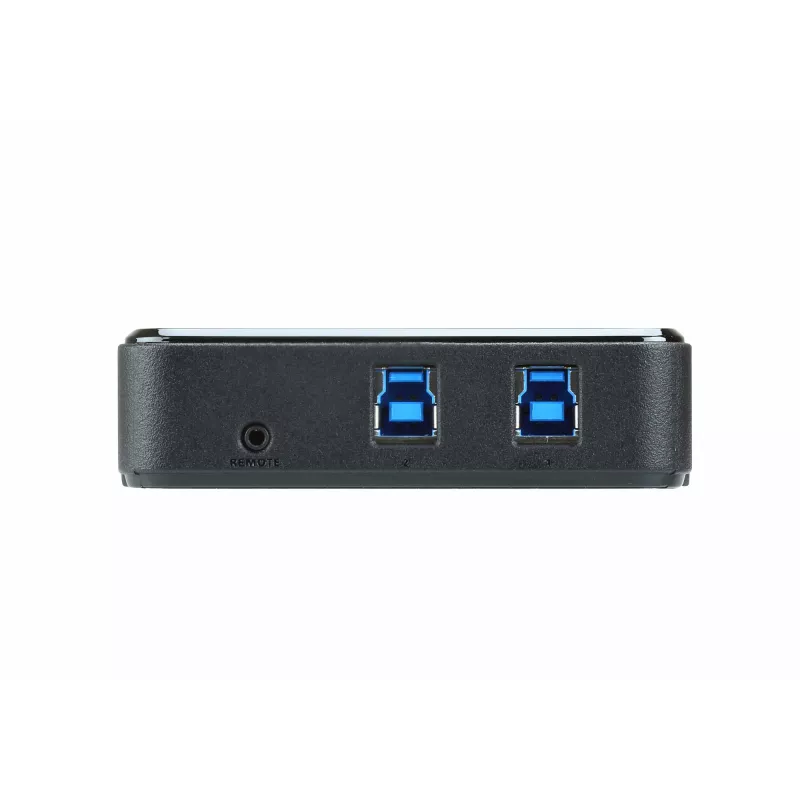ATEN 2 prievadų USB–USB-C dalijimosi jungiklis, 5000 Gbit/s, juoda, plastikinė, 0 - 40 °C, -20 - 60 °C, 0 - 80%