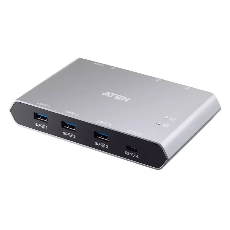 ATEN US3342 2x4 USB-C Gen2 išorinių įrenginių dalijimosi komutatorius