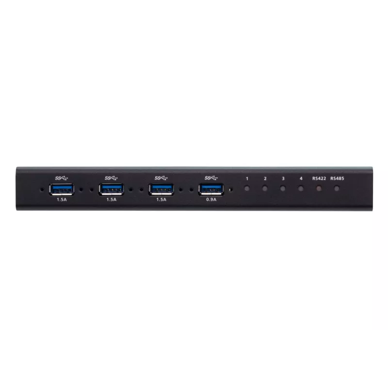 ATEN 4 prievadų USB 3.1 Gen1 pramoninis komutatorius, 5 Gbit/s, juodas, metalinis, 0–50 °C, -20–60 °C, 0–80 %