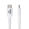 StarTech.com 3 m USB-A į USB-C įkrovimo laidas, įkrovimas ir sinchronizavimas, 3A, USB 2.0, TPE apvalkalas – baltas USB įkrovimo laidas
