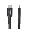 StarTech.com 4 m (13 pėd.) USB-A į USB-C įkrovimo laidas, įkrovimas ir sinchronizavimas, 3 A, USB 2.0, TPE apvalkalas – juodas USB įkrovimo laidas