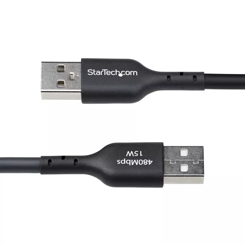 StarTech.com 4 m (13 pėd.) USB-A į USB-C įkrovimo laidas, įkrovimas ir sinchronizavimas, 3 A, USB 2.0, TPE apvalkalas – juodas USB įkrovimo laidas