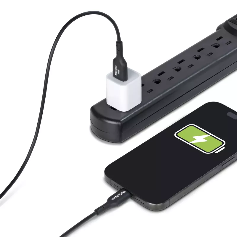 StarTech.com 4 m (13 pėd.) USB-A į USB-C įkrovimo laidas, įkrovimas ir sinchronizavimas, 3 A, USB 2.0, TPE apvalkalas – juodas USB įkrovimo laidas