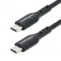 StarTech.com 13 pėdų (4 m) USB-C įkrovimo laidas, įkrovimas ir sinchronizavimas, 60 W (3 A) PD, USB 2.0 nešiojamojo kompiuterio įkroviklio laidas, TPE apvalkalas – juodas USB-C įkrovimo laidas