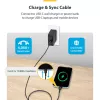 StarTech.com 13 pėdų (4 m) USB-C įkrovimo laidas, įkrovimas ir sinchronizavimas, 60 W (3 A) PD, USB 2.0 nešiojamojo kompiuterio įkroviklio laidas, TPE apvalkalas – juodas USB-C įkrovimo laidas