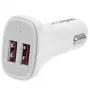 StarTech.com dviejų prievadų USB automobilinis įkroviklis – 24 W / 4,8 A – baltas