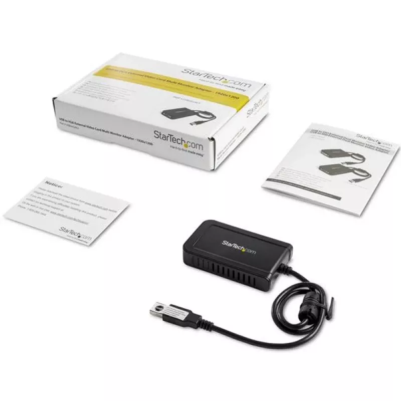 StarTech.com USB 2.0 į VGA adapteris, USB į VGA monitoriaus keitiklis, skirtas Windows, 1080p (nepalaiko macOS/ChromeOS/Linux) - TAA