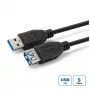 Microconnect USB3.0AAF05B USB laidas USB 3.2 Gen 1 (3.1 Gen 1) 0,5 m USB A Juodas