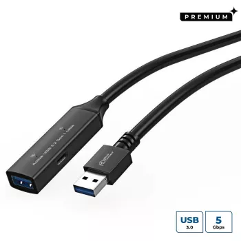Microconnect USB3.0AAF15A USB laidas USB 3.2 Gen 1 (3.1 Gen 1) 15 m USB A Juodas