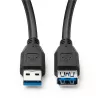 Microconnect USB3.0AAF1B USB laidas USB 3.2 Gen 1 (3.1 Gen 1) 1 m USB A Juoda