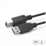Microconnect USB3.0AB2B USB laidas USB 3.2 Gen 1 (3.1 Gen 1) 2 m USB A USB B Juoda