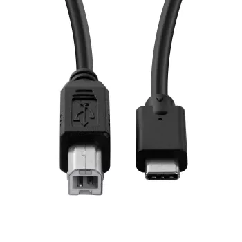 Microconnect USB3.1C2B1 USB laidas USB 2.0 1 m USB C USB B Juoda