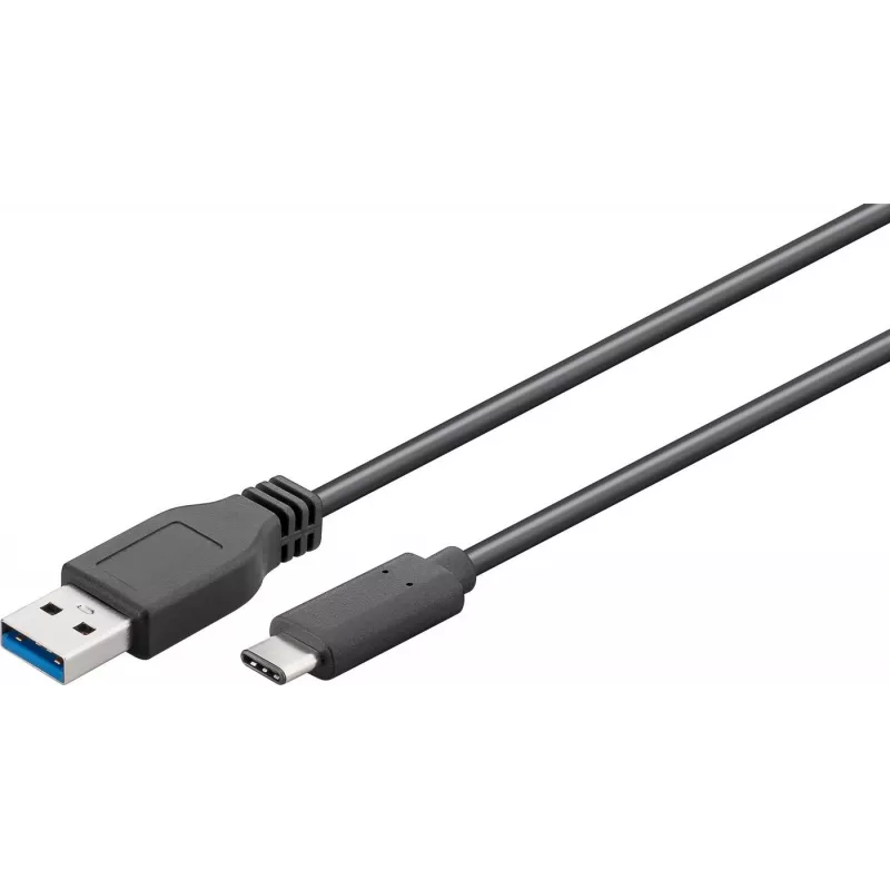 Microconnect USB3.1CA05 USB kabelis USB 3.2 Gen 1 (3.1 Gen 1) 0,5 m USB C USB A Juodas