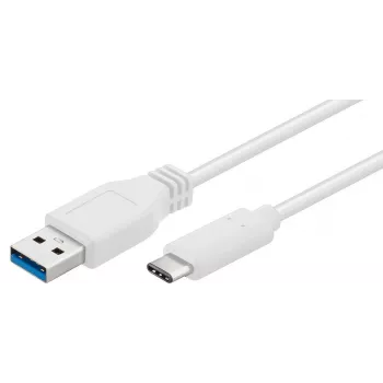 Microconnect USB3.1CA05W USB laidas USB 3.2 Gen 1 (3.1 Gen 1) 0,5 m USB C USB A Baltas