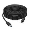 Microconnect USB3.1CA10AMP USB laidas USB 3.2 Gen 1 (3.1 Gen 1) 10 m USB C USB A juodas