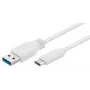 Microconnect USB3.1CA1W USB laidas USB 3.2 Gen 1 (3.1 Gen 1) 1 m USB A USB C Baltas