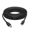 Microconnect USB3.1CA5AMP USB laidas USB 3.2 Gen 1 (3.1 Gen 1) 5 m USB C USB A Juodas