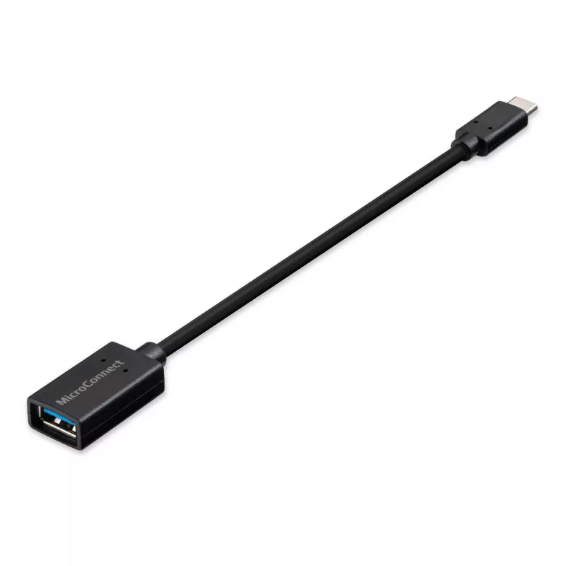 Microconnect USB3.1CAF02BH USB laidas USB 3.2 Gen 1 (3.1 Gen 1) 0.2 m USB C USB A Juoda