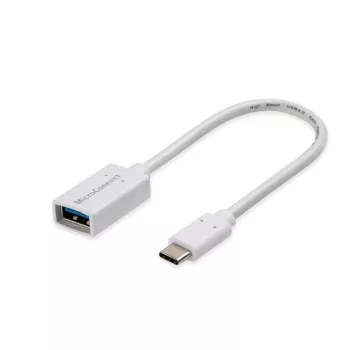 Microconnect USB3.1CAF02W USB laidas USB 3.2 Gen 1 (3.1 Gen 1) 0,2 m USB C USB A Baltas
