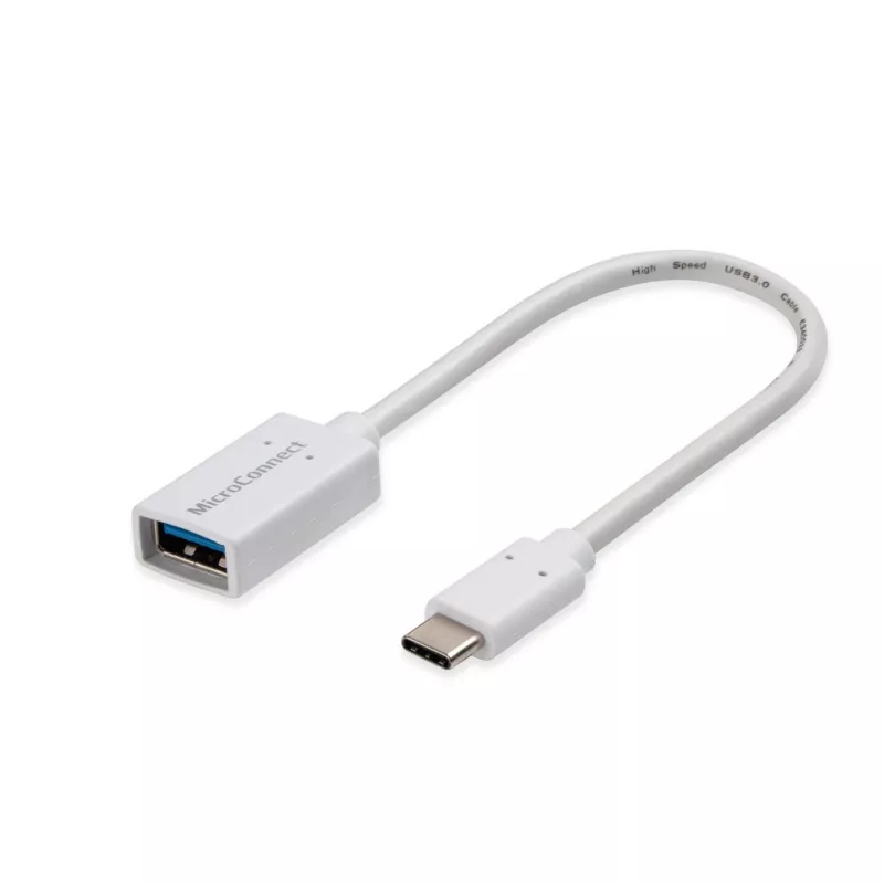 Microconnect USB3.1CAF02W USB laidas USB 3.2 Gen 1 (3.1 Gen 1) 0,2 m USB C USB A Baltas