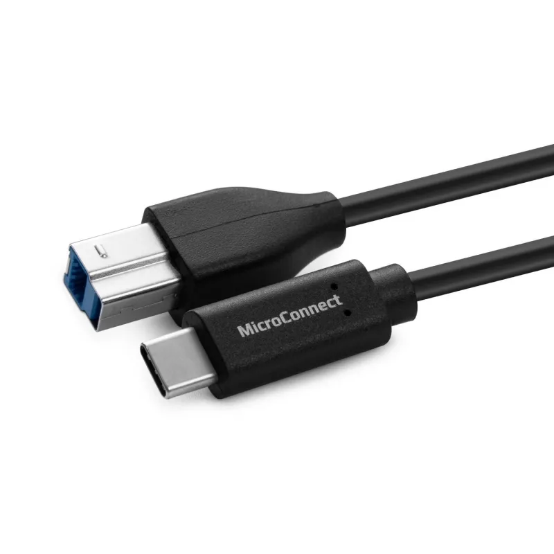 Microconnect USB3.1CB5 USB kabelis USB 3.2 Gen 1 (3.1 Gen 1) 5 m USB C USB B Juoda