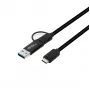 Microconnect USB3.1CCA1 USB kabelis USB 3.2 Gen 1 (3.1 Gen 1) 1 m USB C Juodas