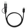 Microconnect USB3.1CCA1 USB kabelis USB 3.2 Gen 1 (3.1 Gen 1) 1 m USB C Juodas
