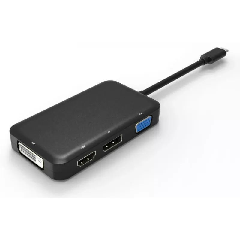 Microconnect USB3.1CCOM10 USB grafikos adapteris 3840 x 2160 pikselių Juoda