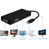 Microconnect USB3.1CCOM10 USB grafikos adapteris 3840 x 2160 pikselių Juoda